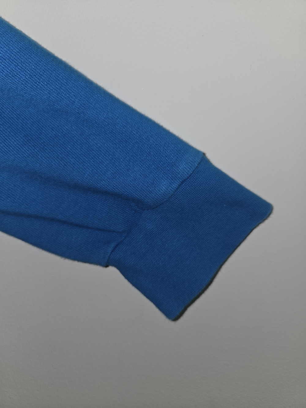 J. Crew Bright Blue Polo with White Collar and Multicolor Trim - Picture 6 of 6